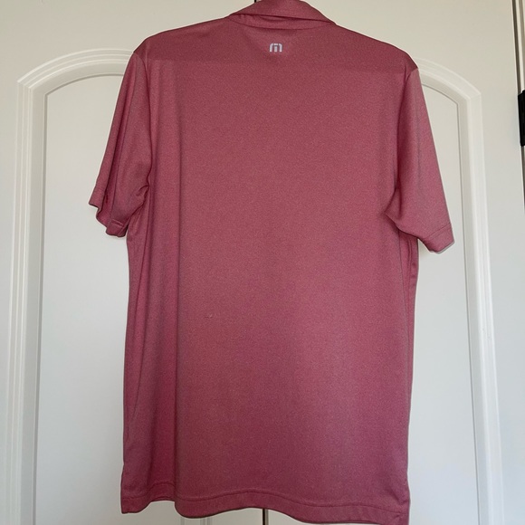 Travis Mathew Golf Polo Red Medium - Picture 4 of 5